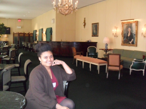 Mahalia Sealy in the Belmont Room at the Metropolitan Opera House